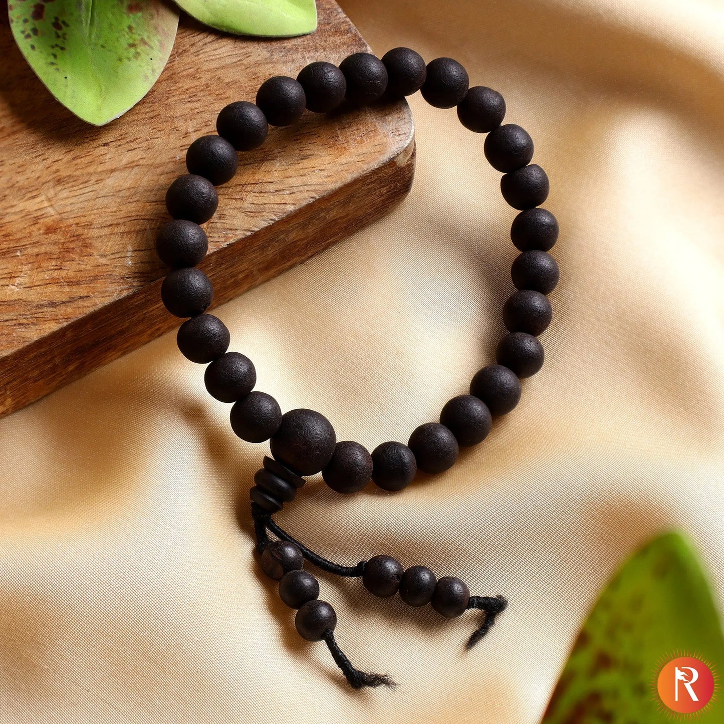 Karungali Malai with Lord Murugan Pendant With Karungali Bracelet with Govt. Certification Religious Bazar