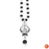 Divine Karungali Combo: Silver-Capped Malai & Shiva-Shakti Pendants with Bracelet