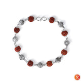 Silver Filigree Rudraksha Power Bracelet Religious Bazar