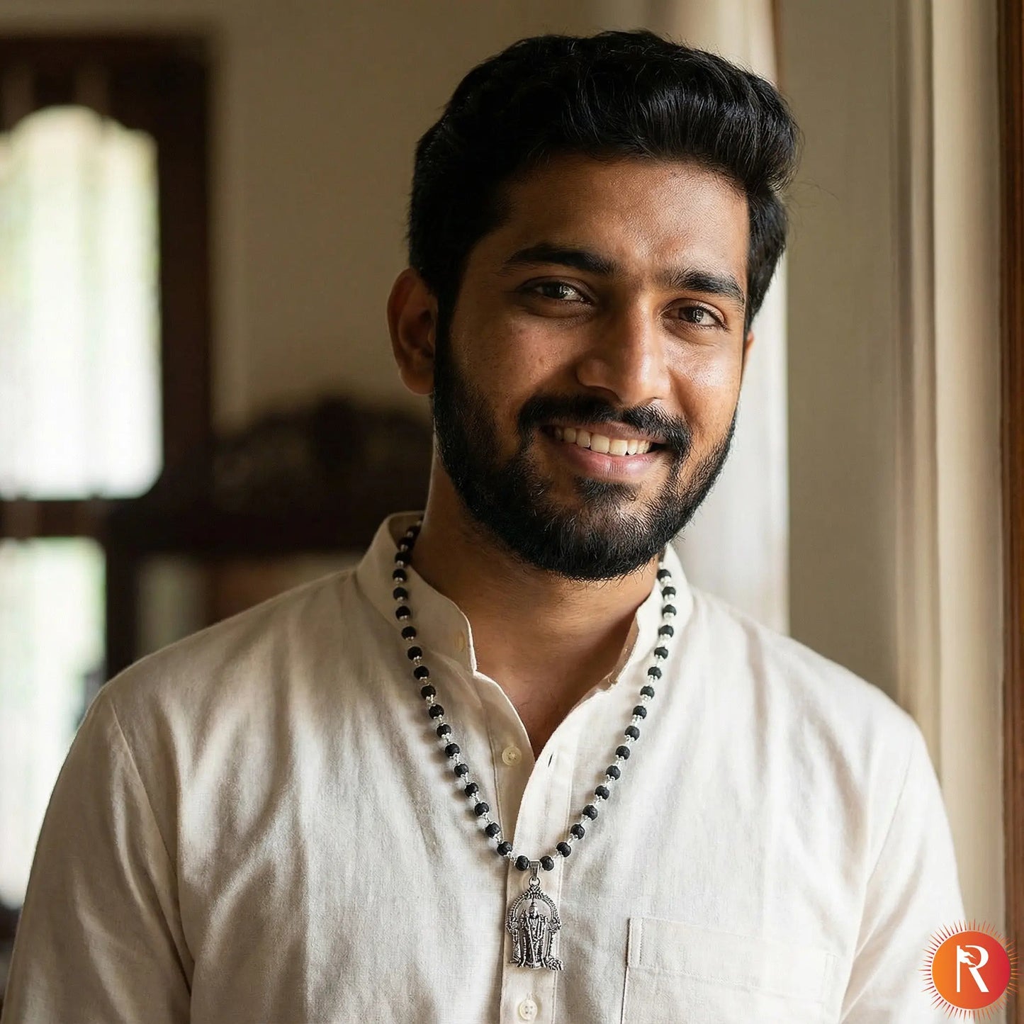 Karungali Malai with Lord Murugan Pendant With Karungali Bracelet with Govt. Certification Religious Bazar