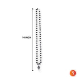 Silver Capped Karungali Malai with Lord Murugan Vel Pendant