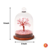 Rose Quartz Gemstone Dome Tree