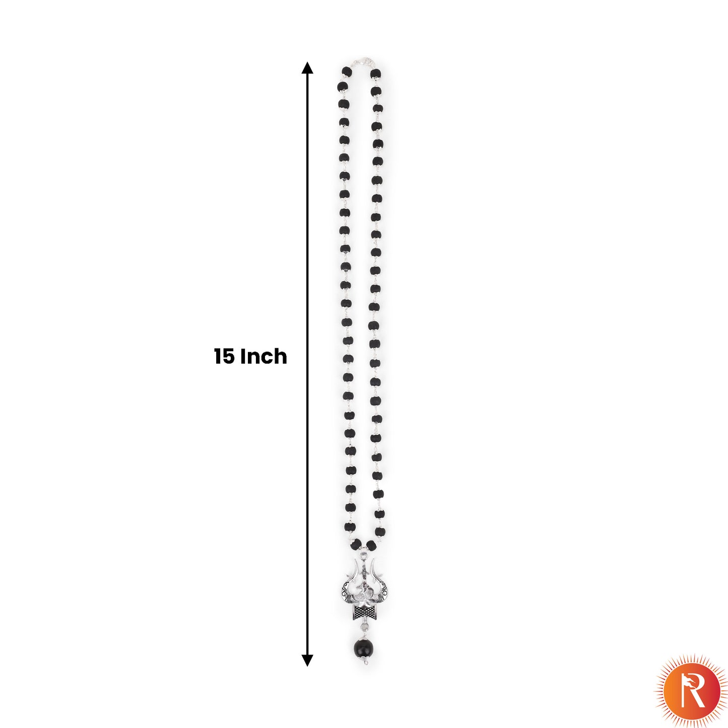 Divine Karungali Combo: Silver-Capped Malai & Shiva-Shakti Pendants with Bracelet