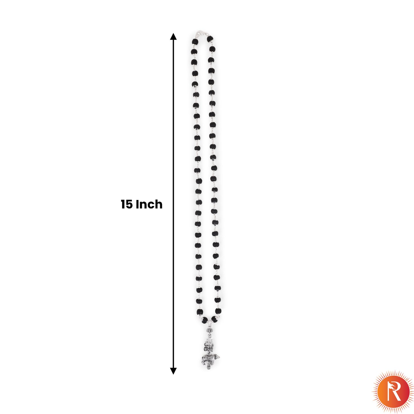 Shiva-Shakti Combo: Karungali Malai & Trishul, Damru, and Nandi Pendant with Bracelet